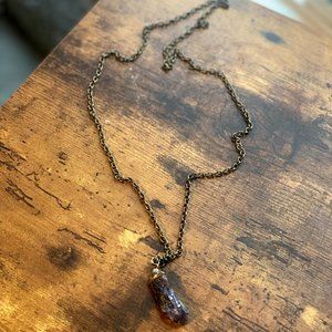 Handmade Violet Crystal Necklace